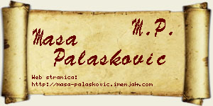 Maša Palasković vizit kartica